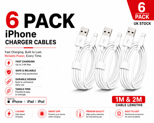 Iphone charger cable pack - charger,