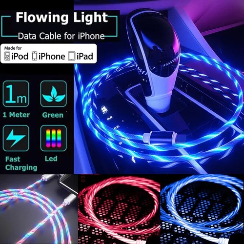 Led iphone charger cable - led,